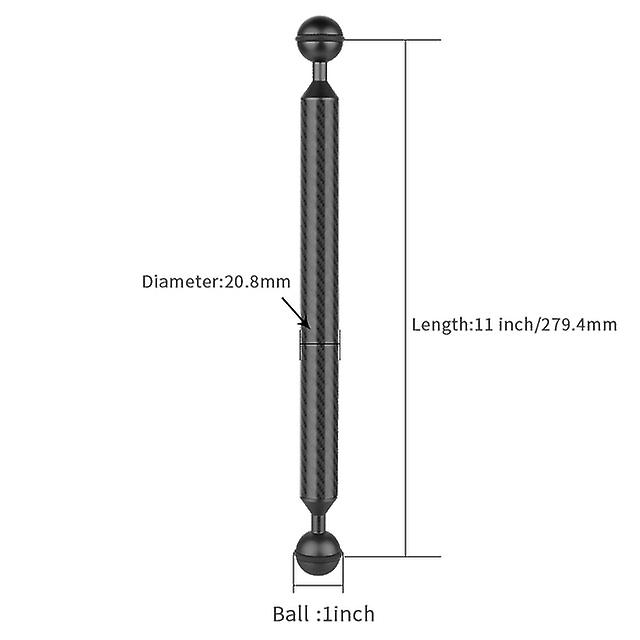 Diving Carbon Fiber Double Ball Head Float Buoyancy Arm For Dji Osmo For Gopro /eken Sports Slr Camera Underwater Tray 5-12 Inch