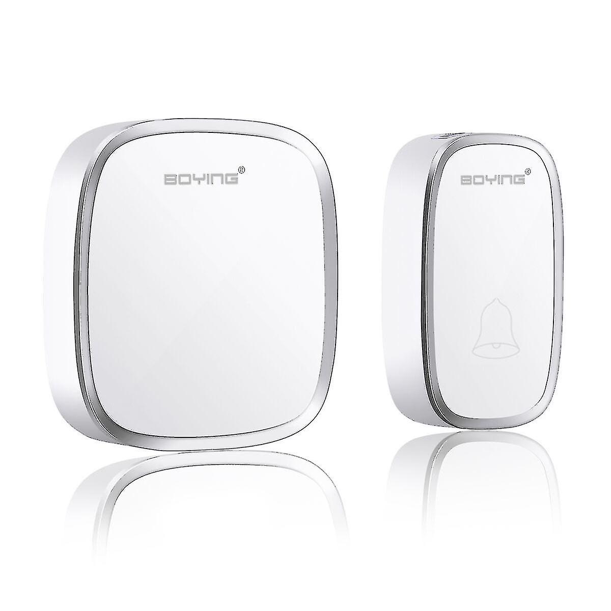 Wireless Doorbell, Waterproof Wall Plug-in Cordless Door Chime Kit With 300m Range, 36 Chimes, 4-level Volume