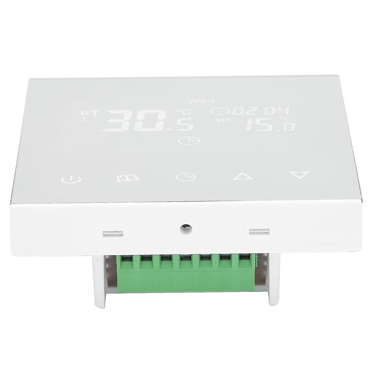 Water/floor Heating Thermostat Wall Mounted Stove Temperature Controller Panel Ac220v