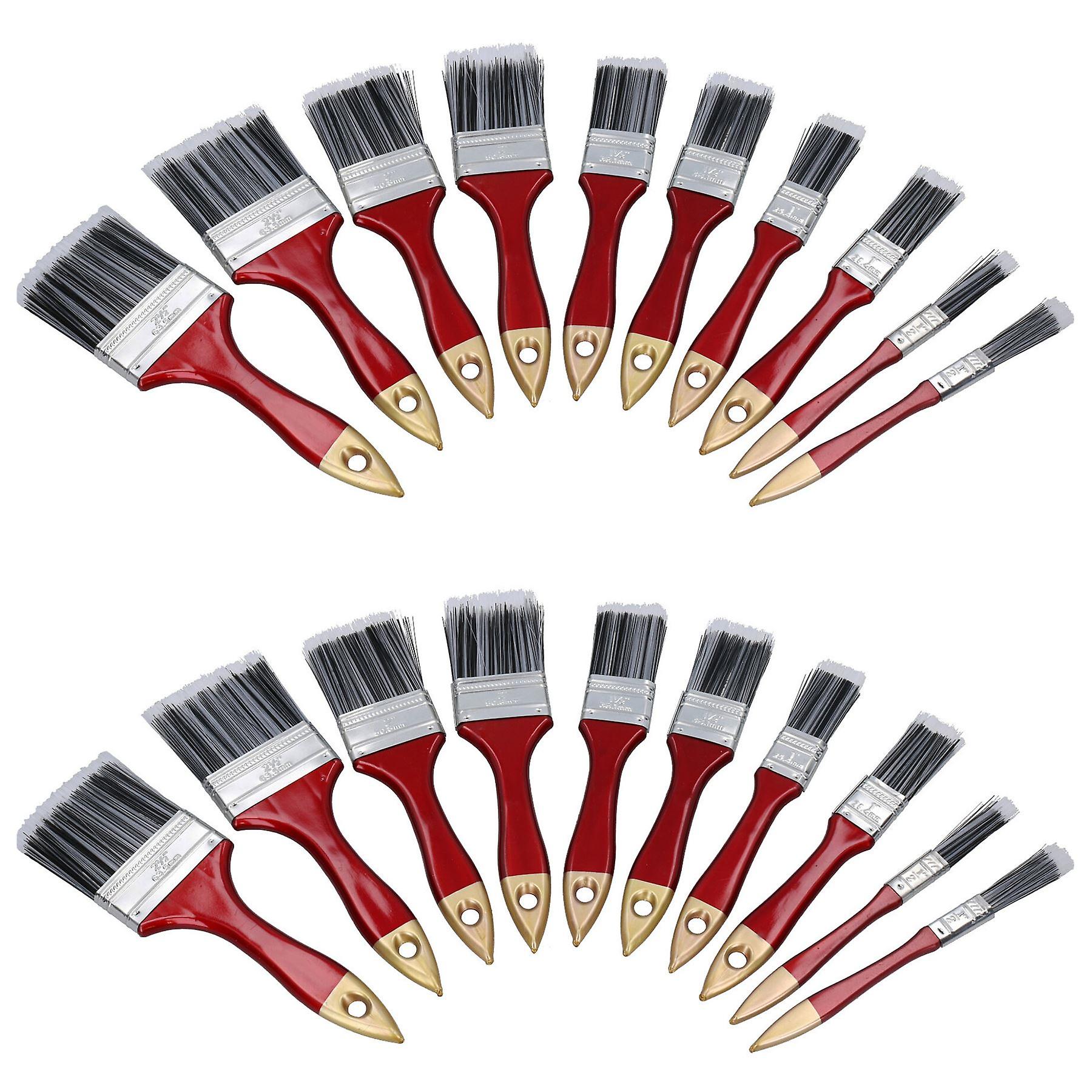 20pc Painting and Decorating Synthetic Paint Brush Brushes Set 1” – 2.5” Width