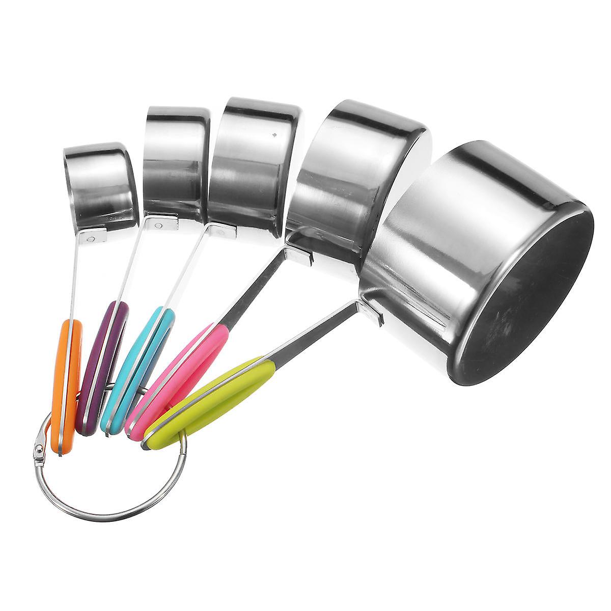 10-Piece Stainless Steel Measuring Cups & Spoons Set - Kitchen Tools For Baking & Cooking