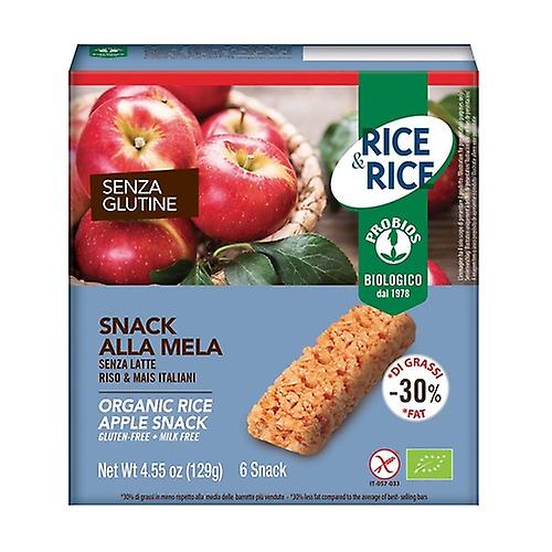 Rice bars with apple 6 bars