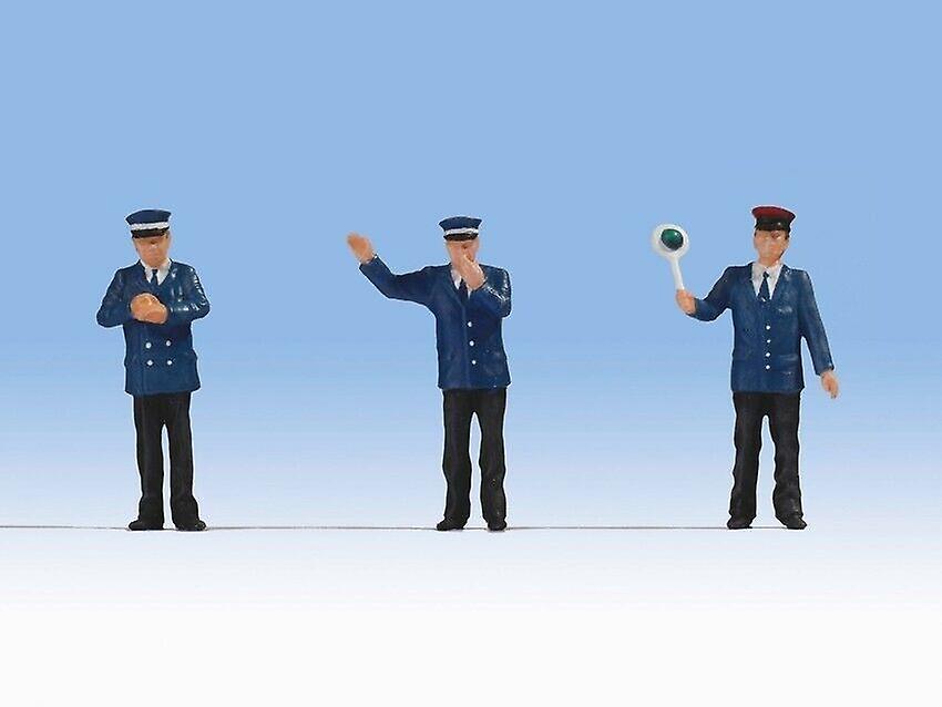Noch N17800 O Scale Railway Officials (3) Figure Set by Noch O gauge Plastic Painted Figures Scale model