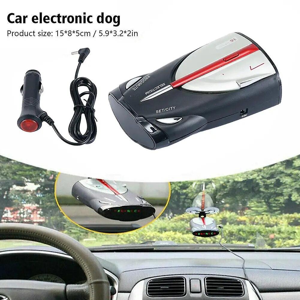 12 فولت 16 نطاقا كوبرا Xrs 9880 كاشف سيارة ليزر مضاد للرادار 360 درجة شاشة LED كاشف ليزر مضاد للرادار يدعم الصوت الروسي