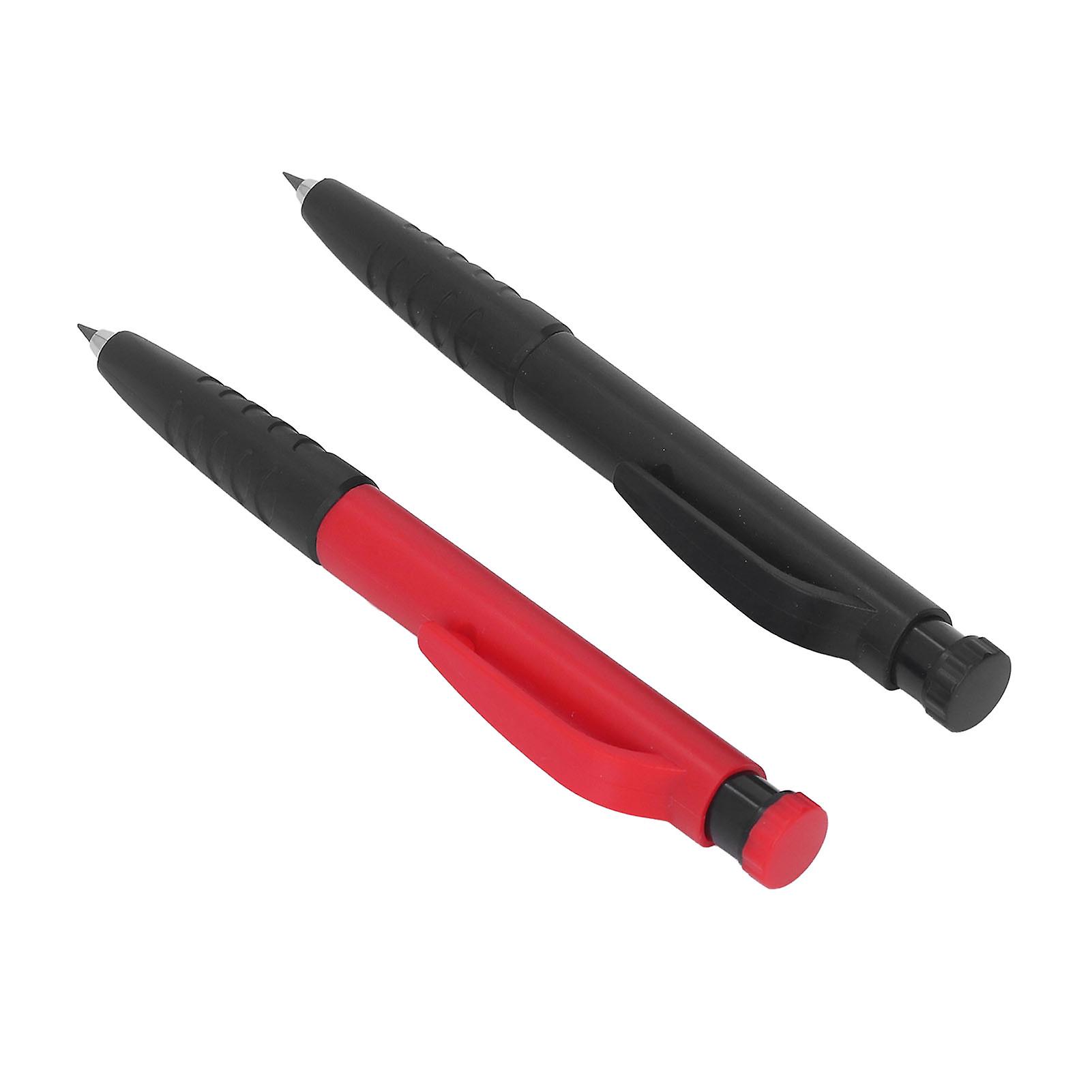 2Pcs Carpenter Pencil Marker Scribing Tool Set Kit with 12Pcs Refills for Woodworking