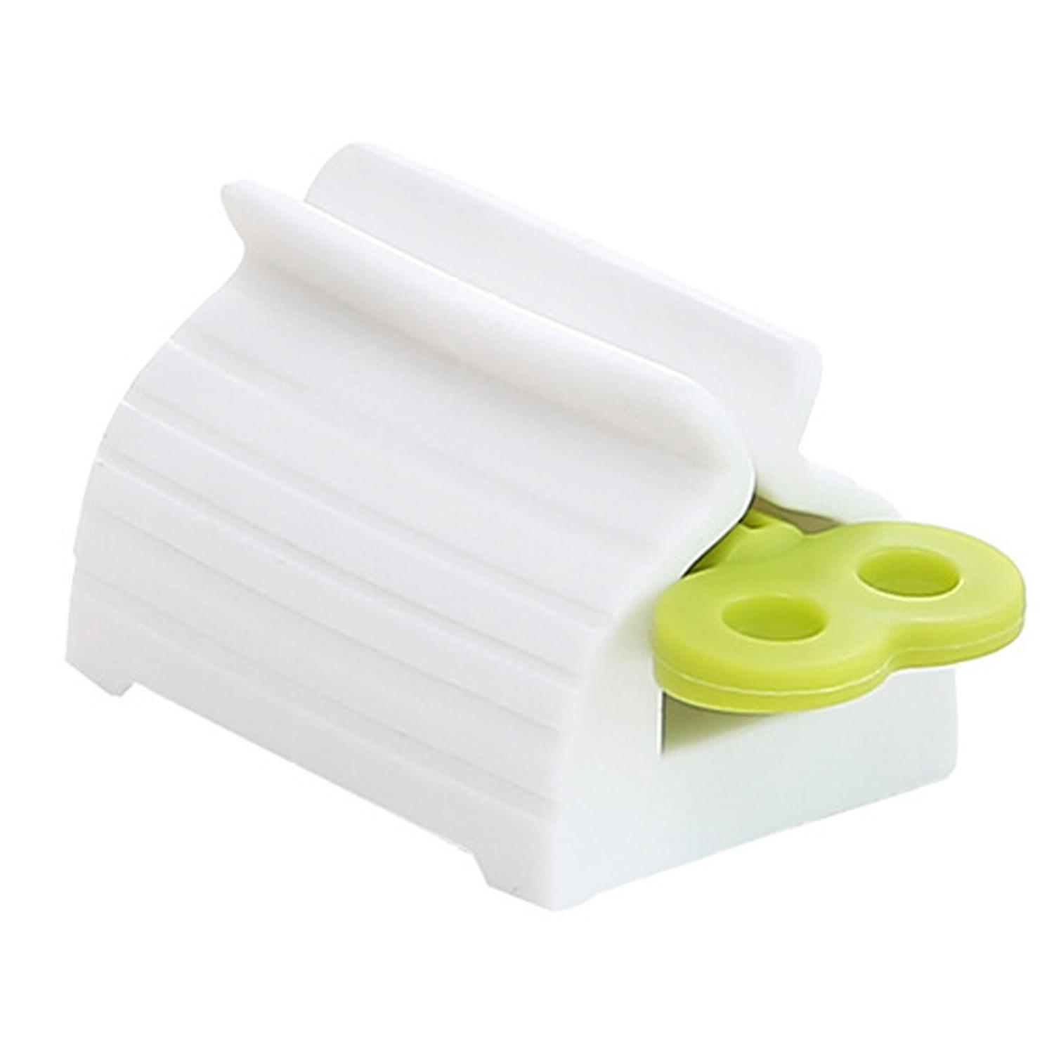 Manual Toothpaste Squeezer - Rolling Tube, 6x4x3.5cm, ABS, Green