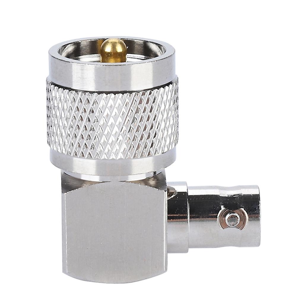 UHF PL-259 Male to BNC Female Right Angle RF Coaxial Adapter Connector for Antenna Radio WiFi