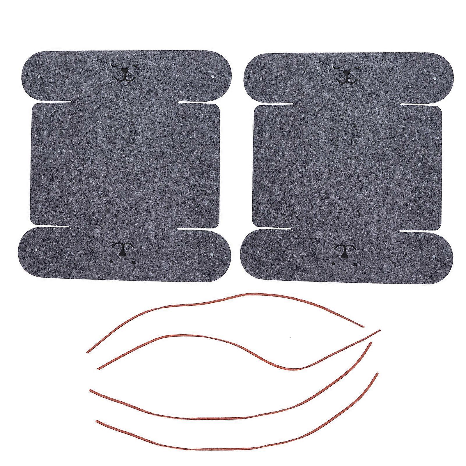 2 Pcs Felt Storage Box: Foldable Basket for Makeup and Home Organization