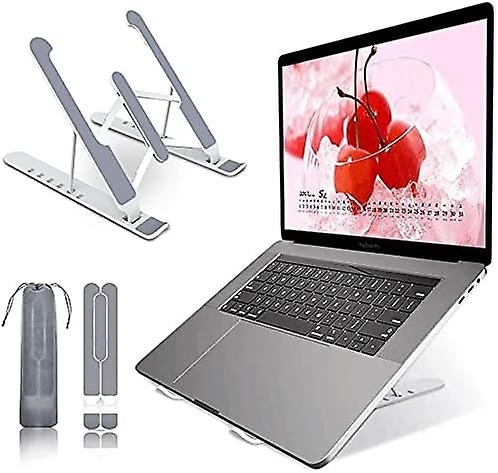 Laptop Stand VersionTech Foldable Portable Desktop Laptop Holder,ABS Plastic+Silicone 6-Levels Angle