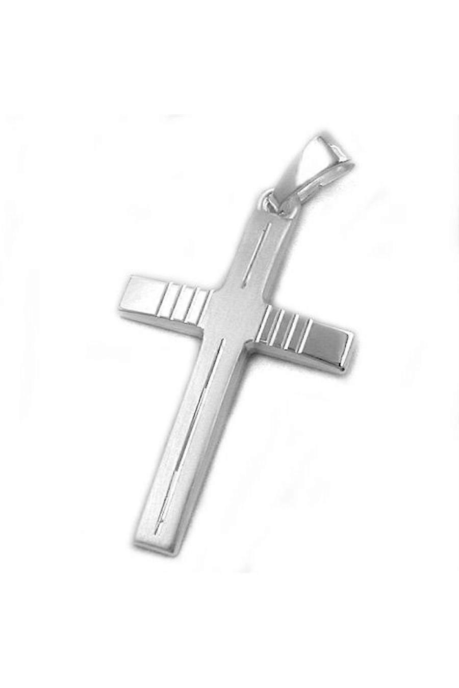 Pendant Cross Diamond Cut Silver 925 - Gl90451