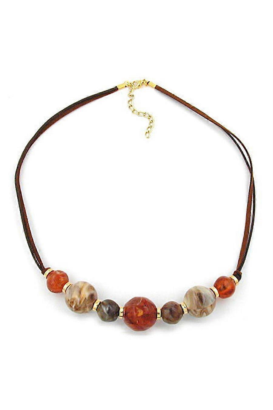 Necklace Brown Beads 55cm - Gl02618