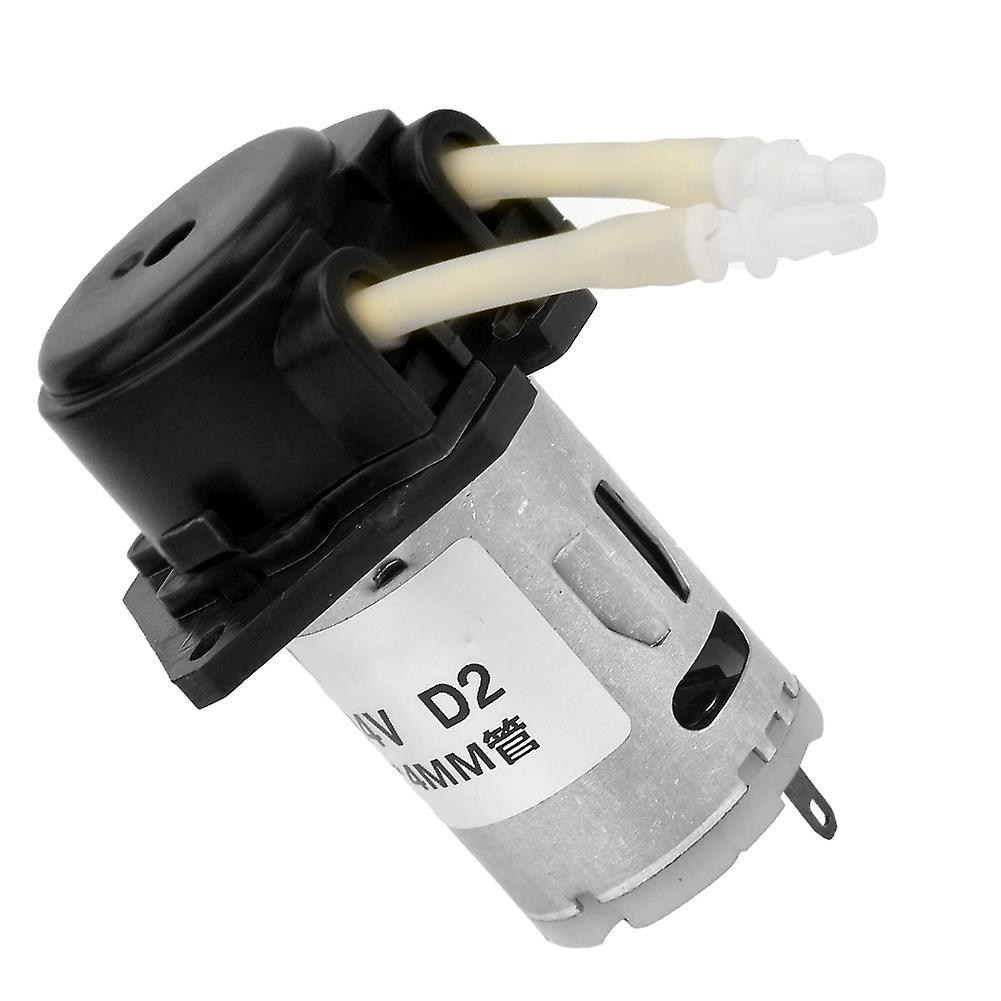 D-2 2x4mm DC 24V Peristaltic Dosing Pump for Lab Use (Black)