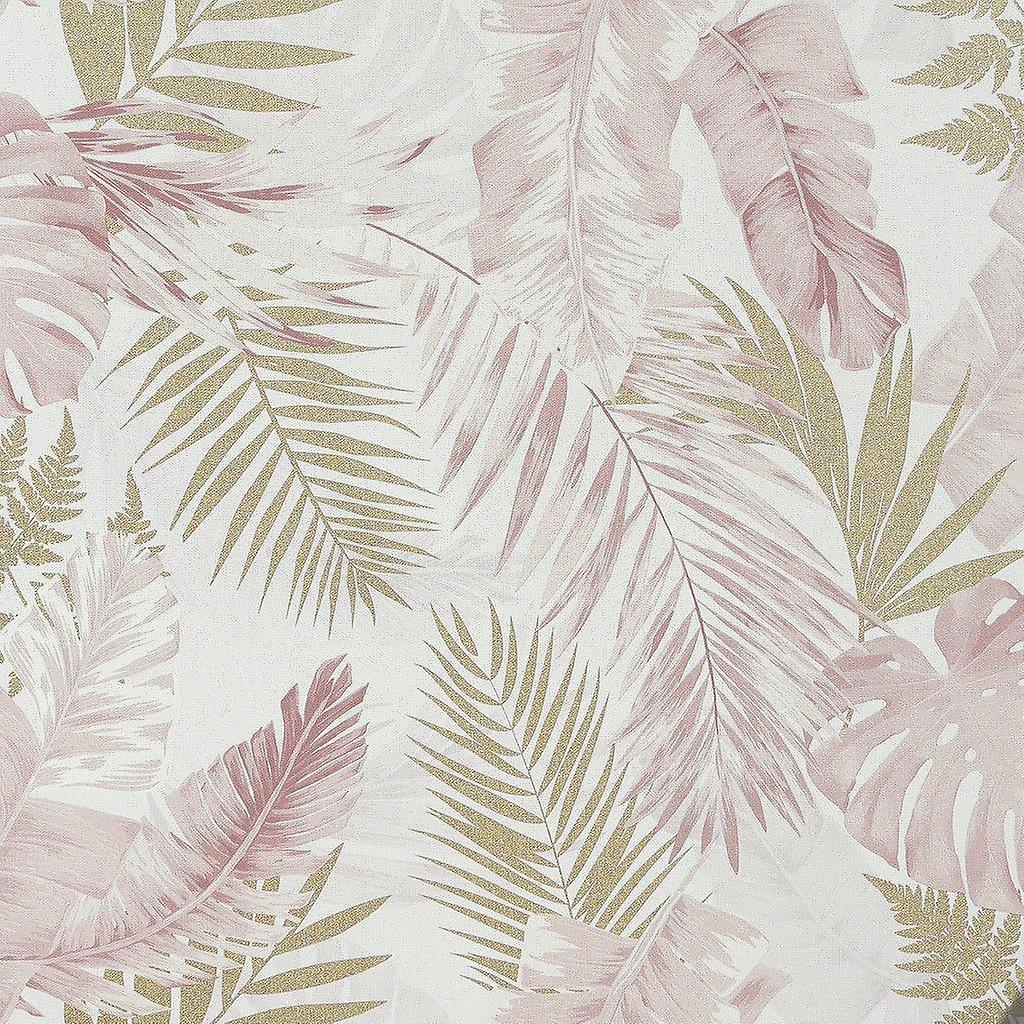 SOFT TROPICAL BLUSH GOLD WALLPAPER