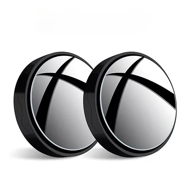 2PCS Suction Cup Type Small Reversing Mirror Wide-Angle Reversing Auxiliary Mirror for Auto Truck Car