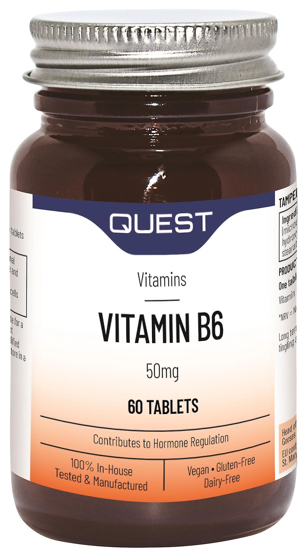Quest Vitamin B6 - 50mg - 60 Tablets