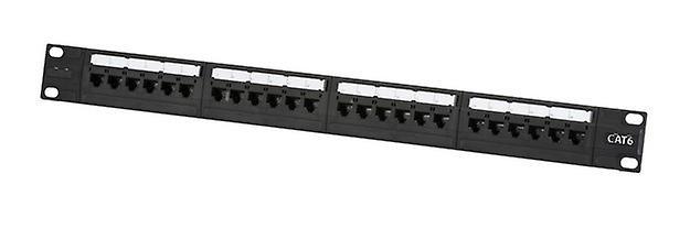 Knightsbridge 19"1U  UTP CAT6 24-port Patch Panel - NETC624