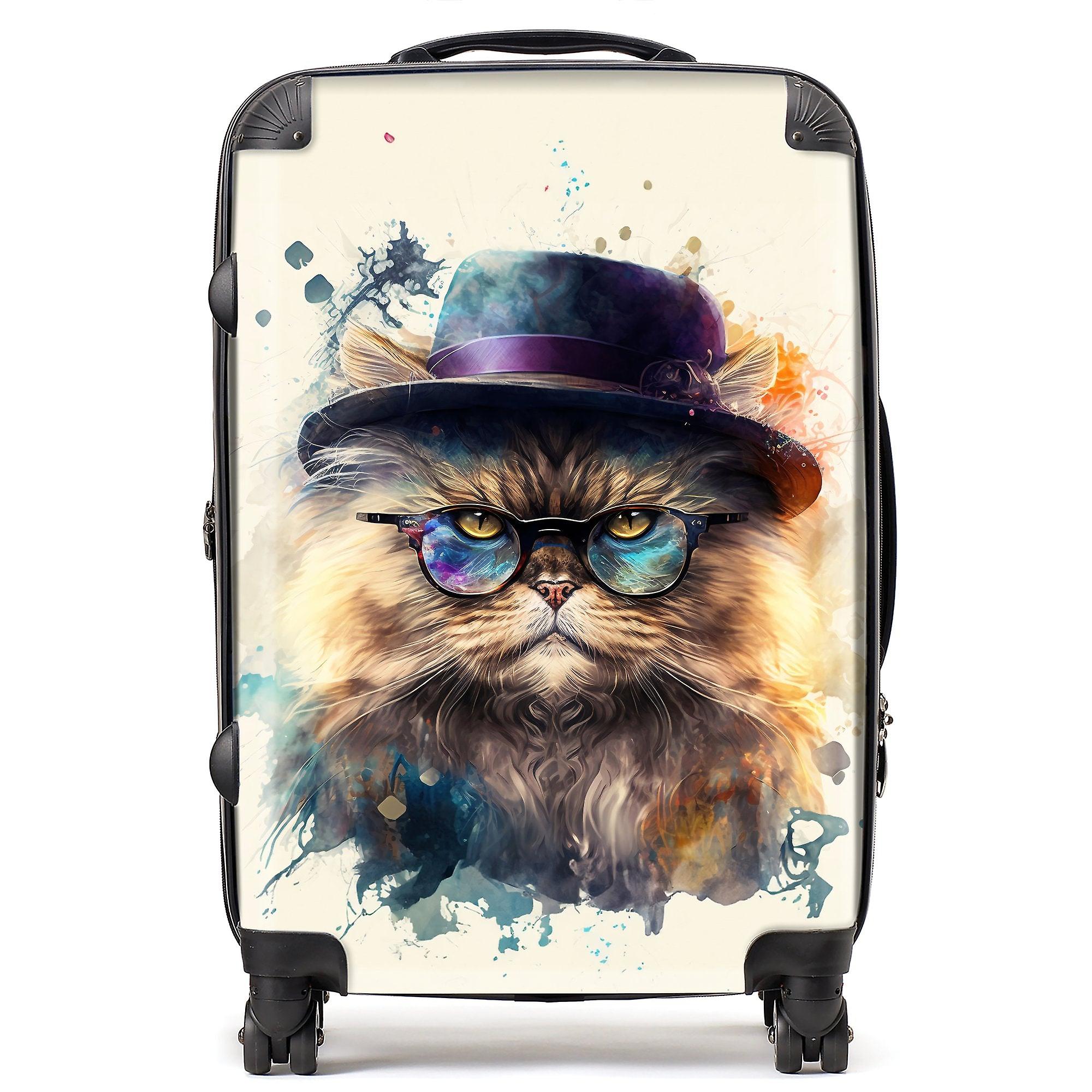 Persian Cat Splashart Suitcase