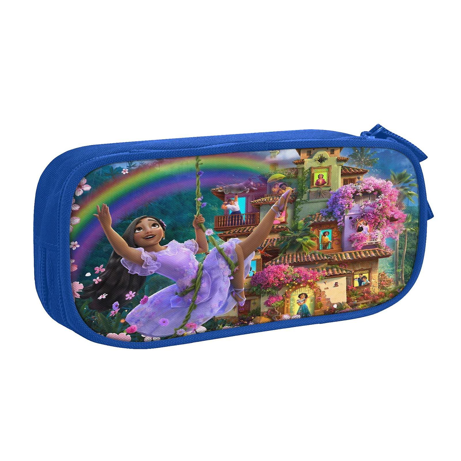 ジッパー付きEncantoペンケース、大容量ペンポーチ大容量収納バッグ耐久性のあるペンボックス、子供のための新学期用品ティーン学生男の子女の子広告