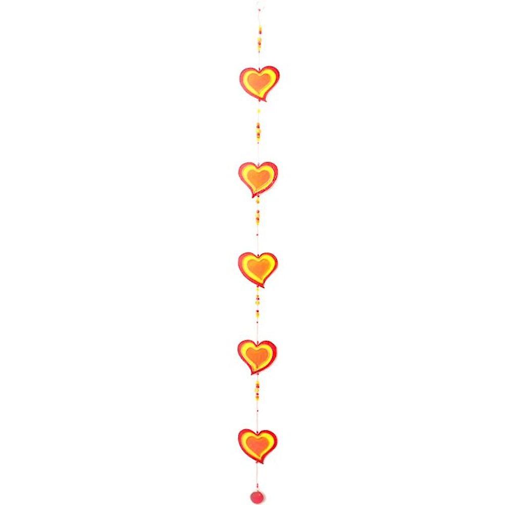 Red/yellow String Of Hearts