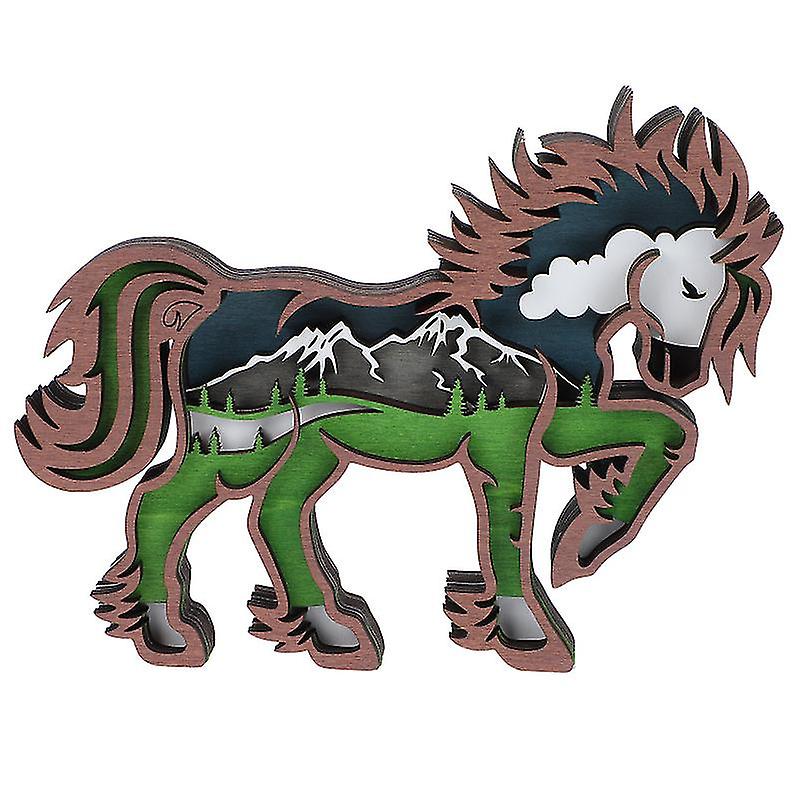 1pcs Wood Horse Light