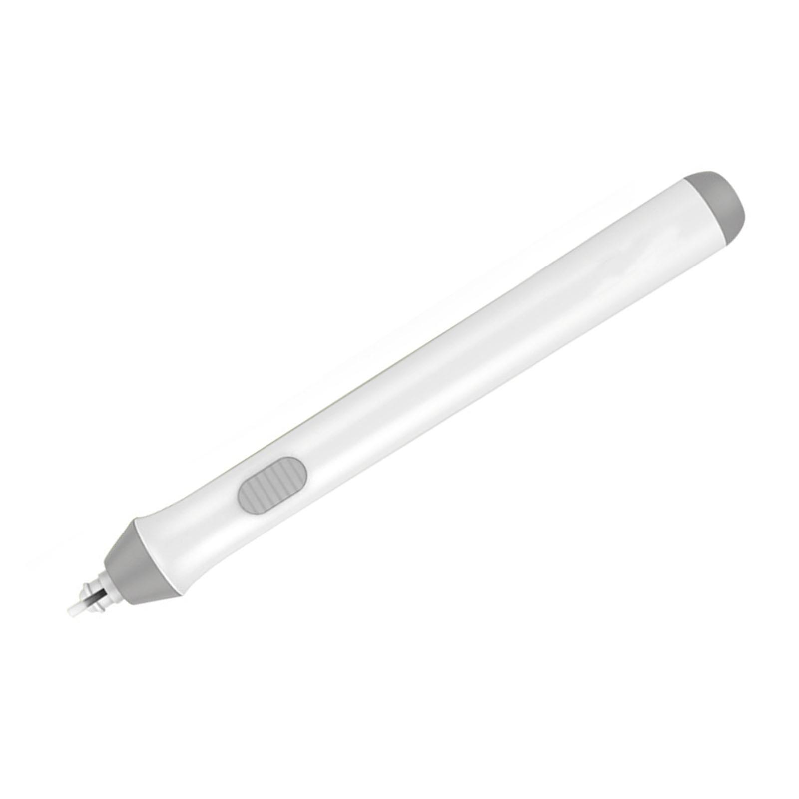 Electric Eraser Battery Operated Rorating Automatic Pencil Eraser for Artists Sketching Painting Drawing White