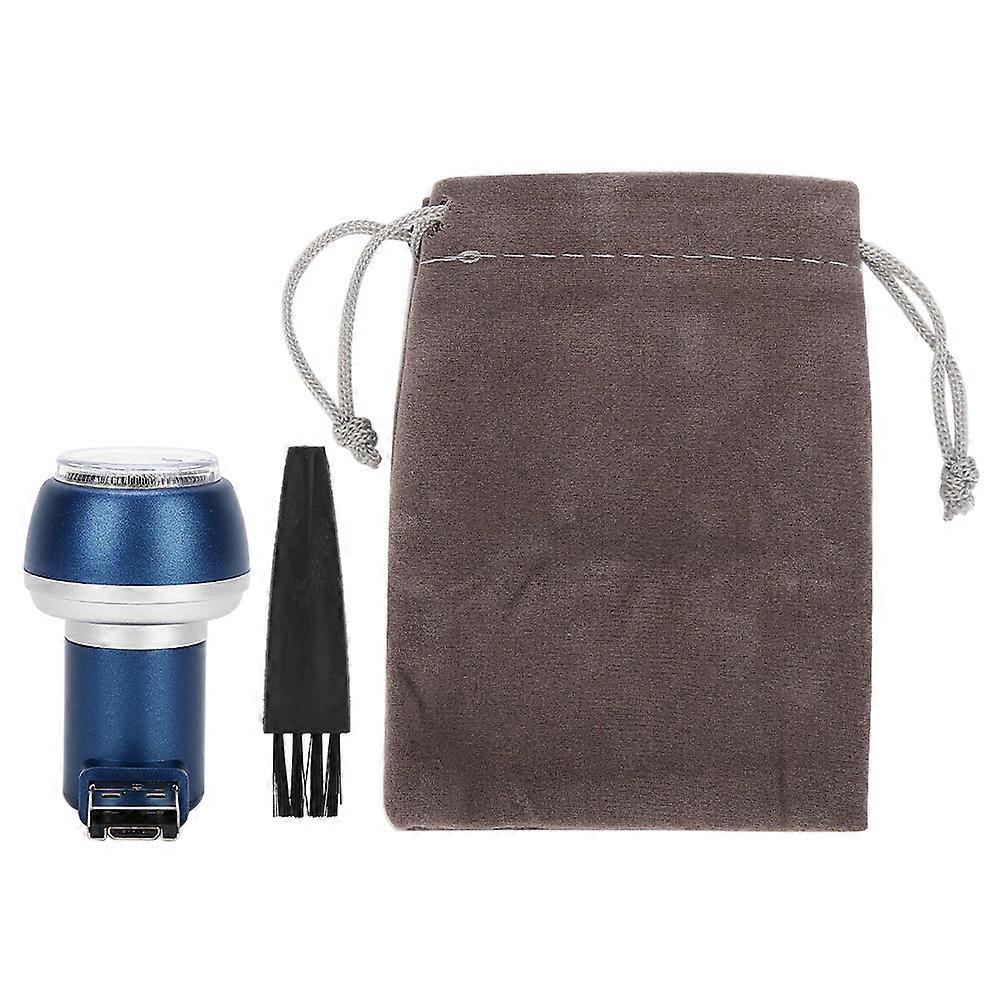 Magnet Adsorption Mobile Phone Electric Beard Shaver Trimmer Portable Hair Shaver(blue Micro Usb 2 In 1 Interface)
