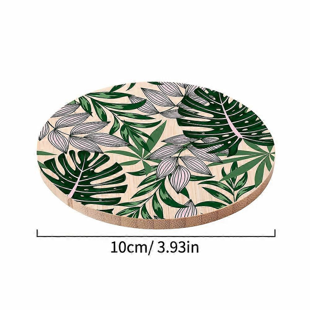 「Versatile Use」ハワイ風のバンブーコースター - 耐熱性、防水性、家の装飾や夏のパーティーに最適
