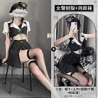 Lolita Sexy Dessous Polizistin Cosplay Polizist Kostme Frauen Leutnant  Rollenspiel Aldult Spiele Stewardess Uniform | Fruugo DE
