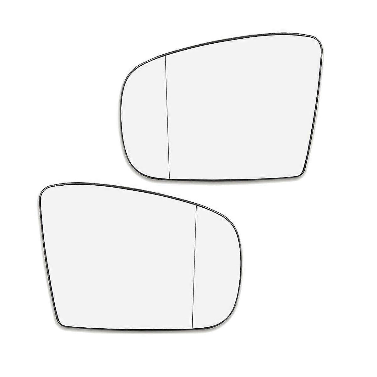 1 Pair Side Mirror Glass Heated with Backing Plate LH Left & RH Right