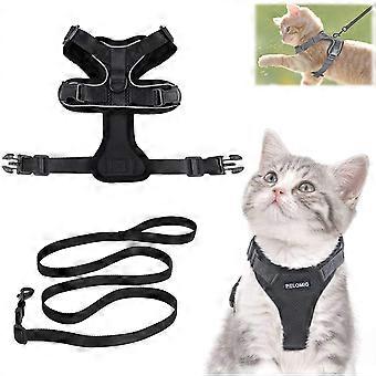 Cat Harness With Leash, Cat Harness And Leash, Adjustable Kitten Harness Leash Cat Harness