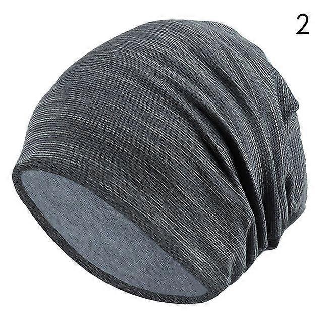 7 Color Striped Skullies Beanies for Men Women Hat 2024 Spring & Autumn Breathable Turban Hat Cotton Pile Cap Skullcap TTM-CZX7