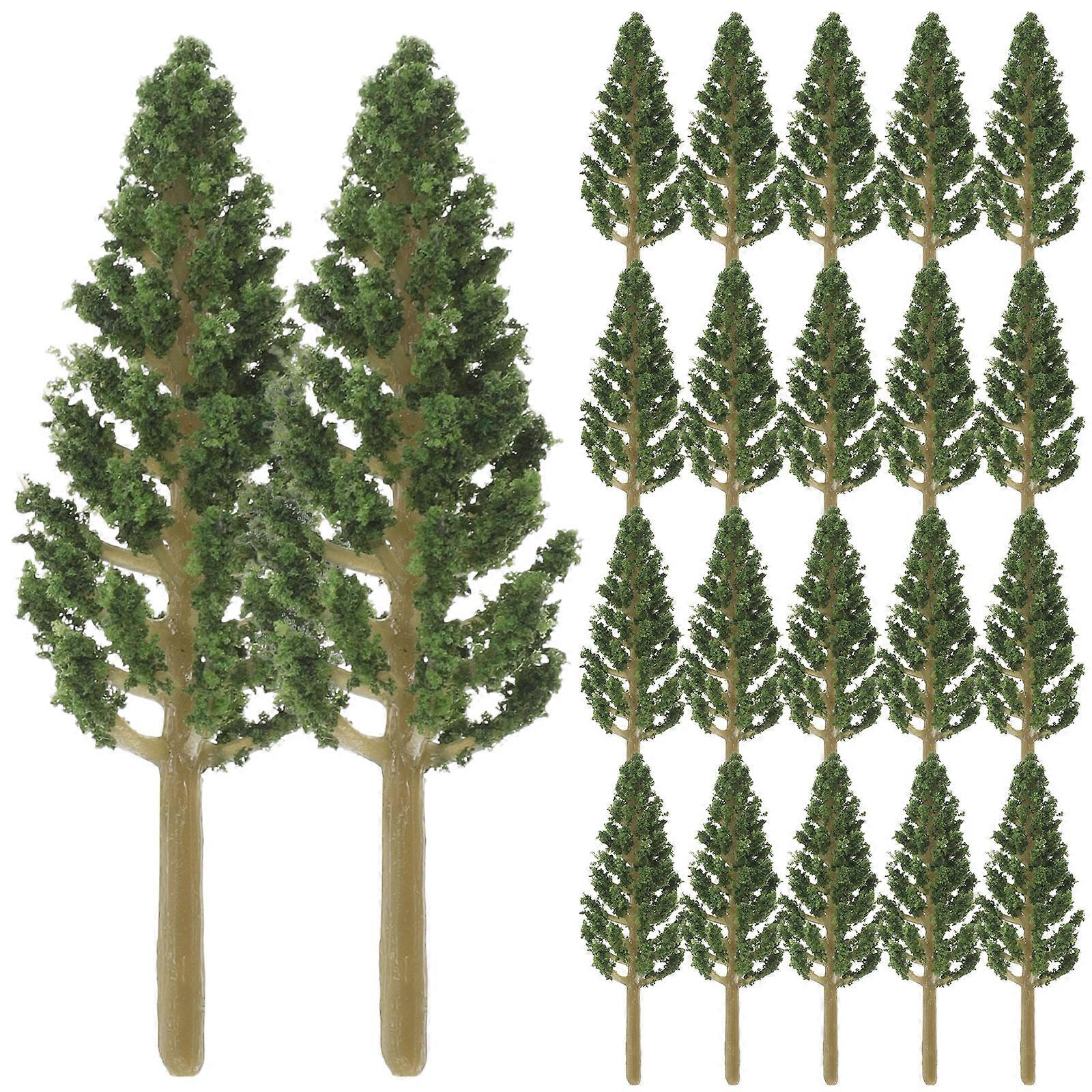 50pcs Miniature Model Trees DIY Landscape Miniature Trees Models Sand Table Decors