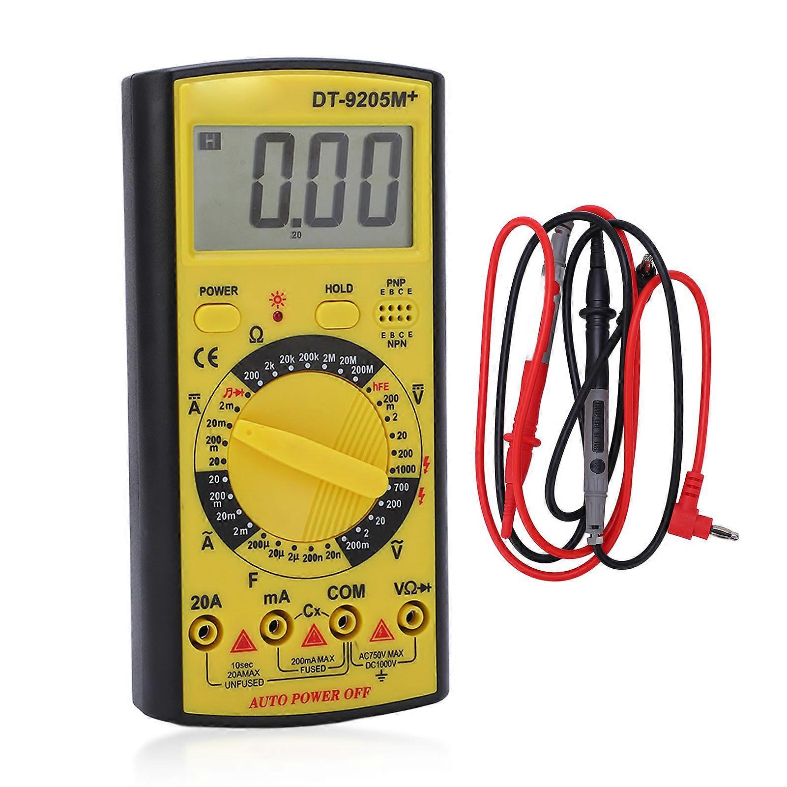 Digital Multimeter Voltage Current Meter Tester Auto Power Off Memory Function for Working YEMAA