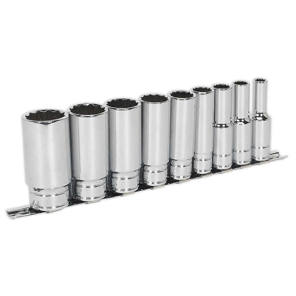 Ak2679 Socket Set 9pc 1/2in Sq Drive Deep Whitworth