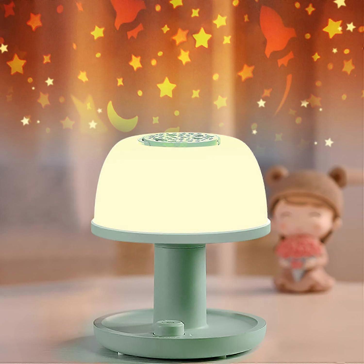 Toddler Night Light Lamp, Dimmable LED Bedside Lamp with Star Projector, Kids Night Lights with Timer Design & Color Changing, Portable Rechargeable L