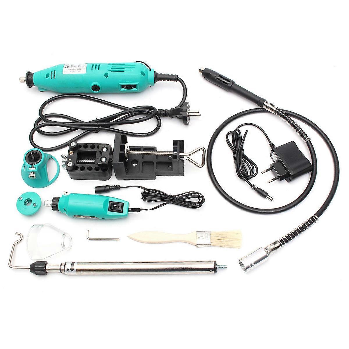 181Pcs Mini Drill Electric Grinder Sanding Polishing Rotary Tool With Accessory Set