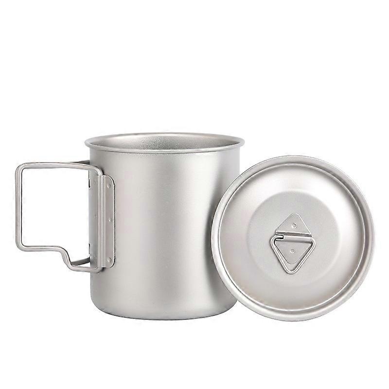 Outdoor pure titanium water cup drinking set