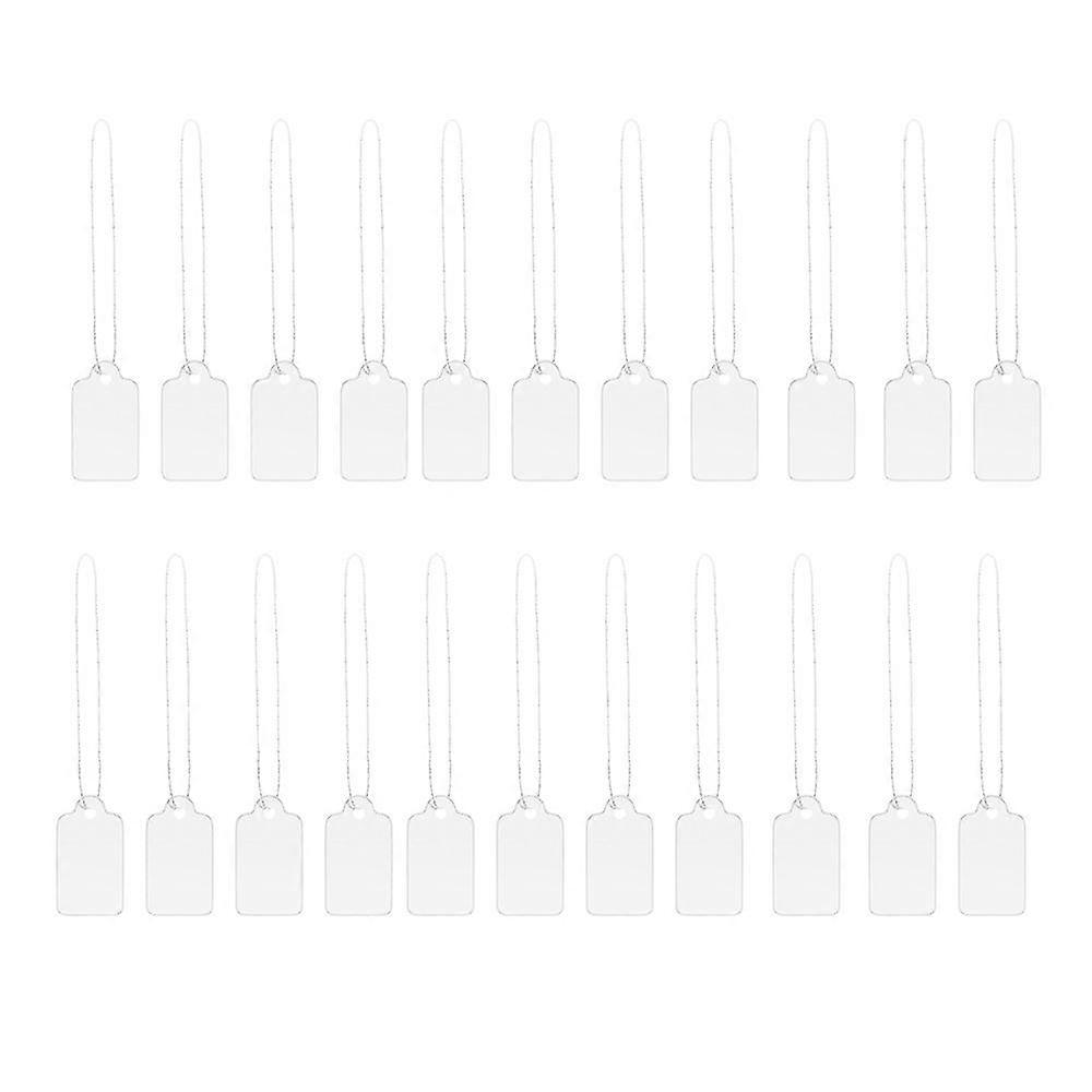 1500 Pcs White Marking Strung Tags Price Marking Labels Merchandise Display Tags Writable Paper Pri