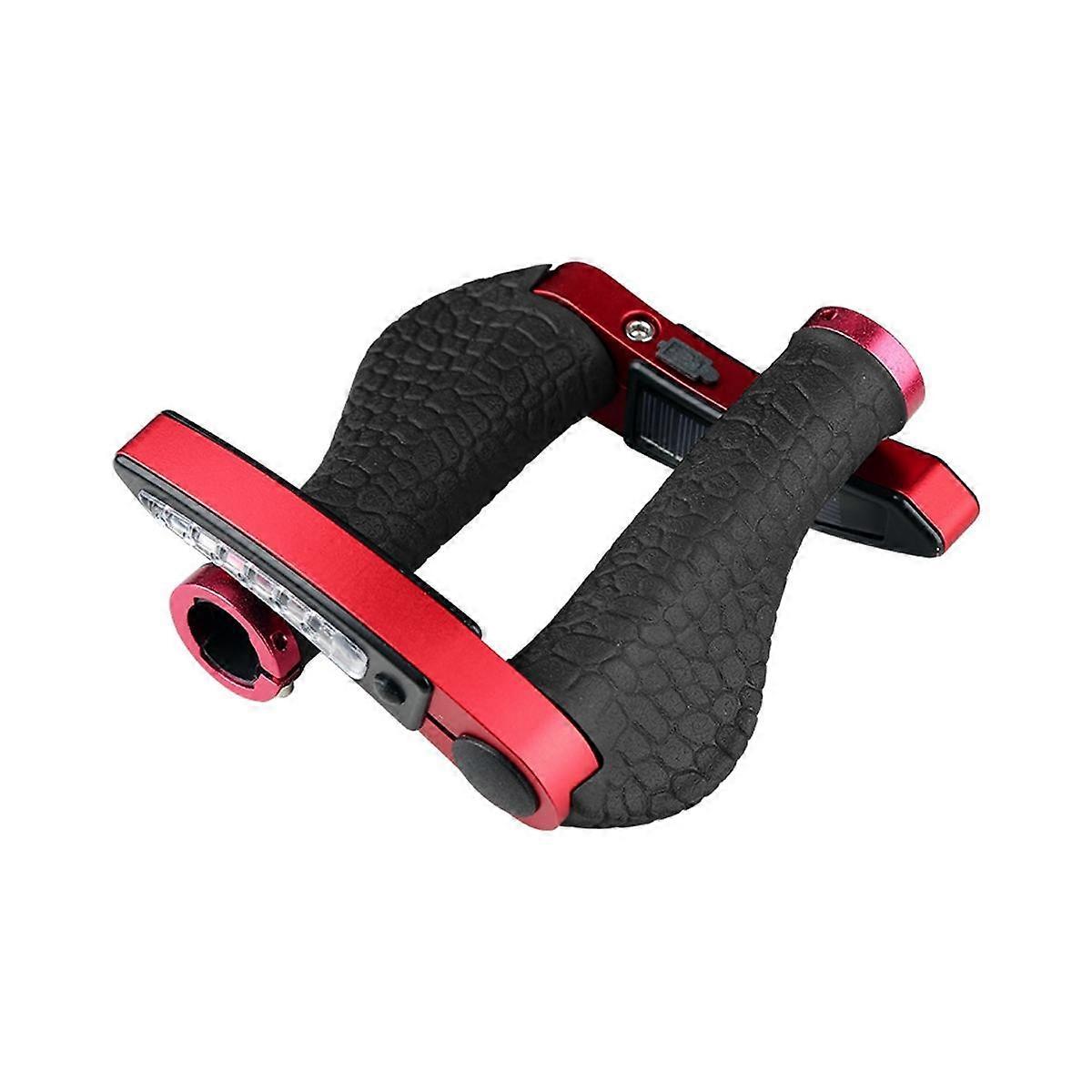 Bicycle Rubber Handlebar Grips Rechargeable Handlebar with Lights Bicycle Solar Charging Handlebar
