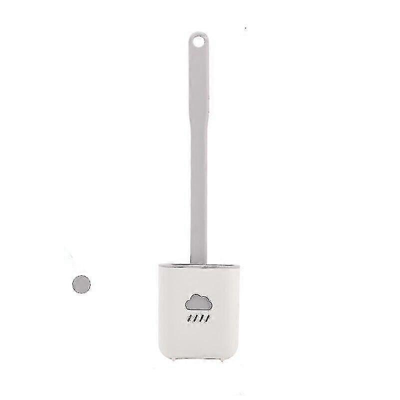 silicone toilet brush holder set