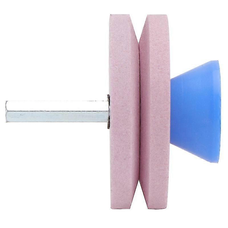 Double Layer Grinding Drill Sharpener Lawnmower Faster Rotary Drill Sharpener Grinding Tool Garden Lawn Mower Parts (Pink)
