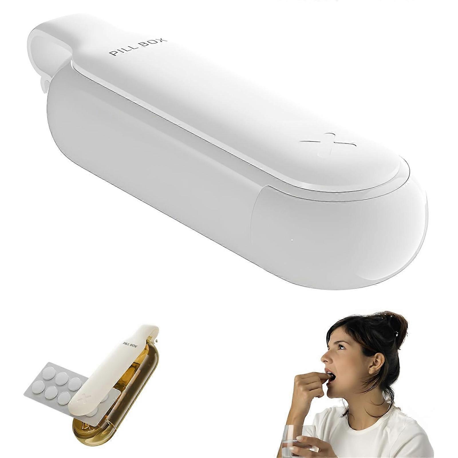 New 2 in 1 Portable Easy Pill Extractor & Layered Organizer, Pill Organizer