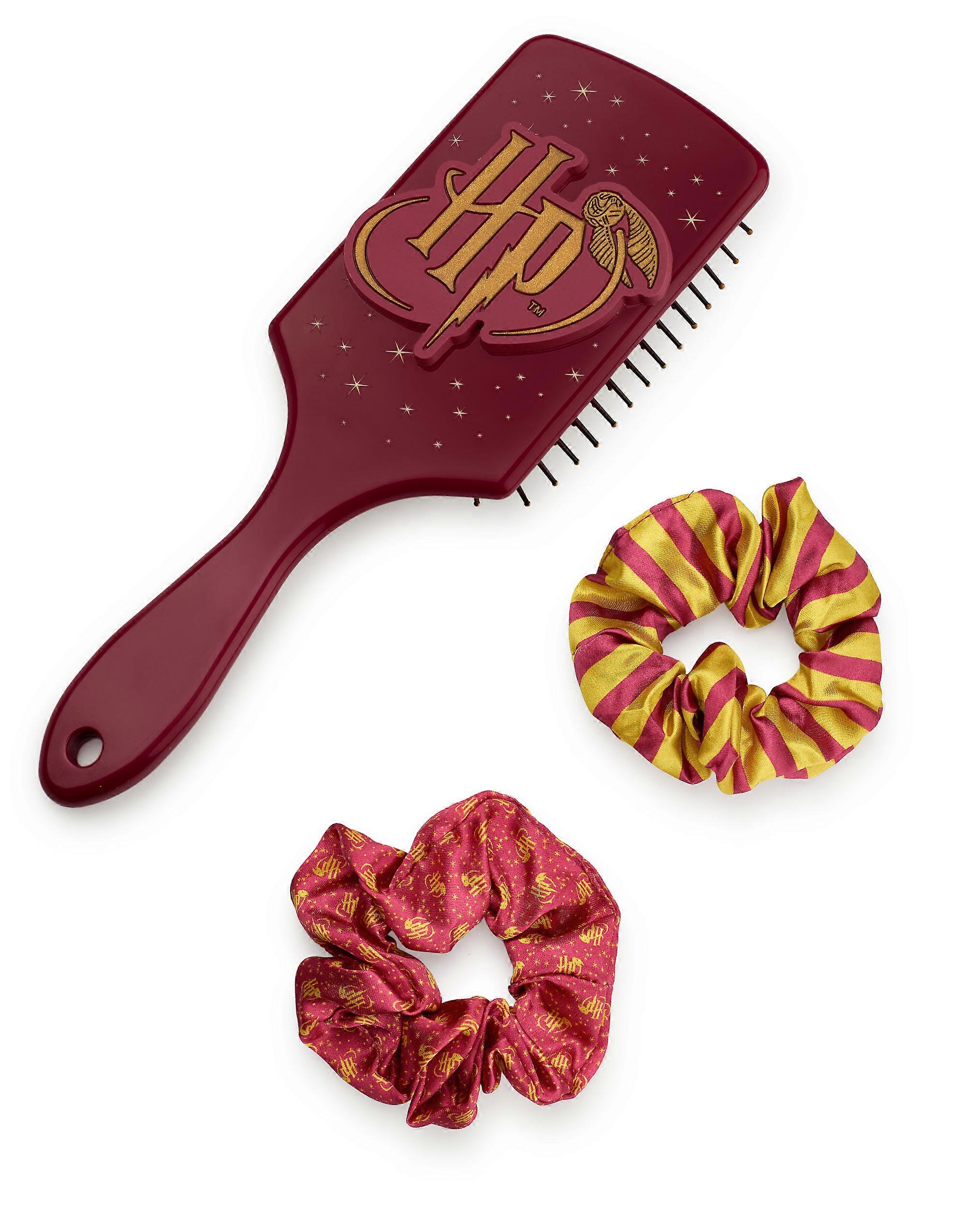 Harry Potter Womens Hair Brush and Scrunchie Set Multicoloured Logo - One Size