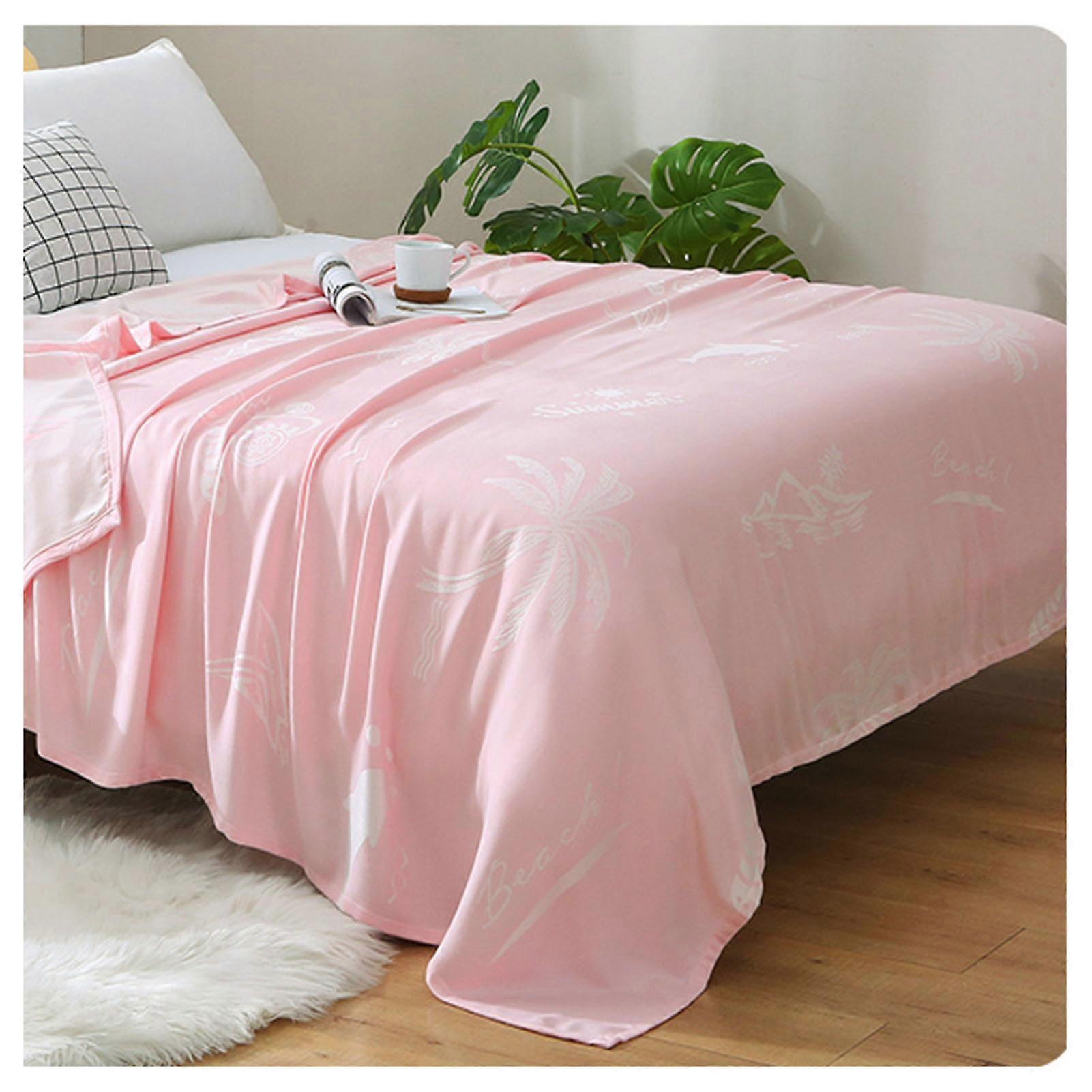 Bamboos Fibers Sleeping Blanket Comfortable Soft Sleeping Quilt for Office Bedroom