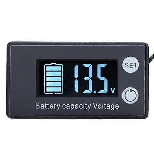 Digital Display DC Voltmeter Lead-Acid Lithium Battery Charge Meter