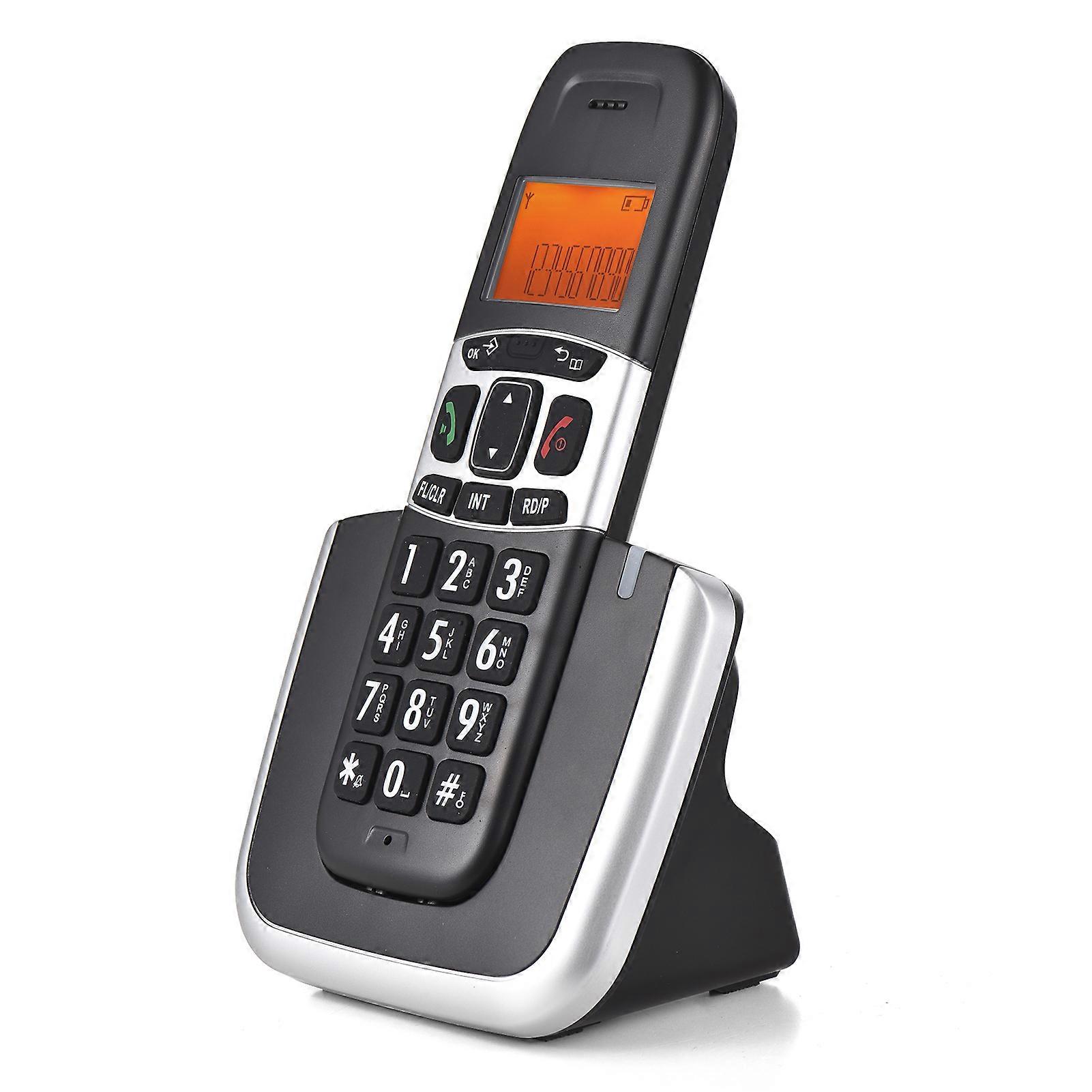 Bisofice Expandable Cordless Phone System with 3 Lines Display Support 5 Handsets Connection Call Block Hands-free Calls Intercom Conference Call Mute