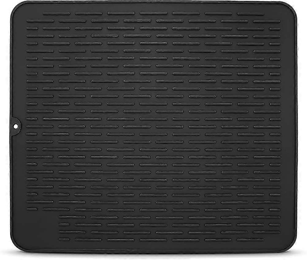 Silicone Dish Draining Board Mat,18" X16" Dish Drying Mat,flume Drainer Mat