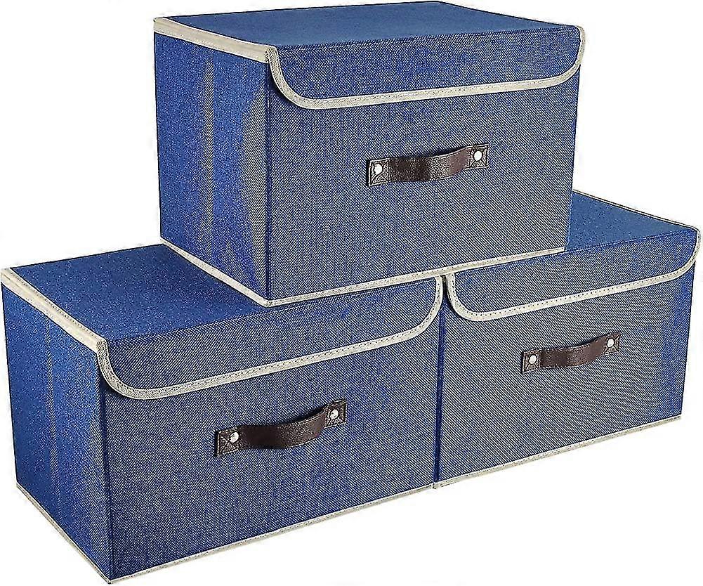 Foldable Storage Box Storage Boxes With Lids, Cloth Storage Basket Cubes Gift