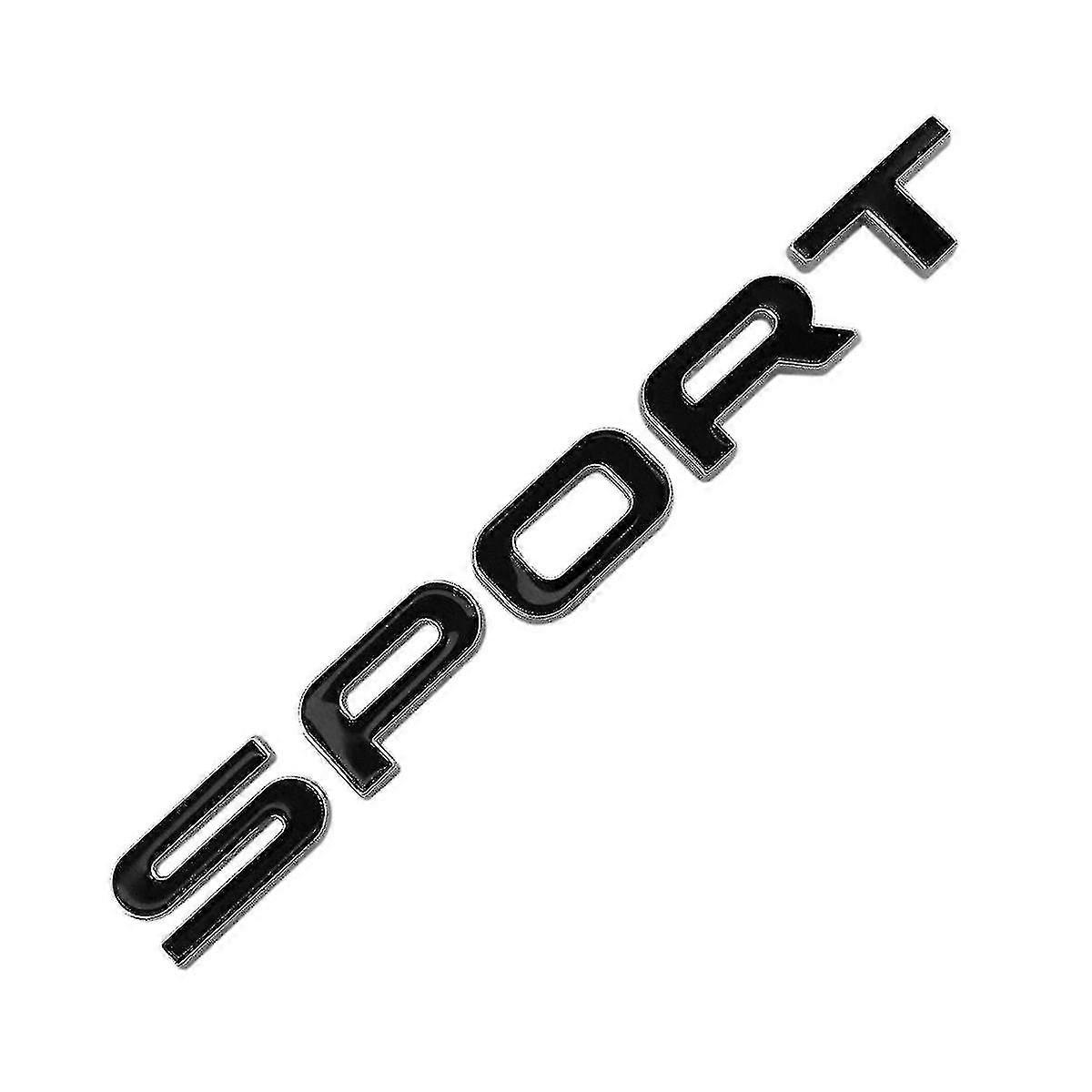 Gloss Black/silver Land Rover Sport Lettering Rear Boot Badge Emblem For Range Rover Evoque Discovery Freelander