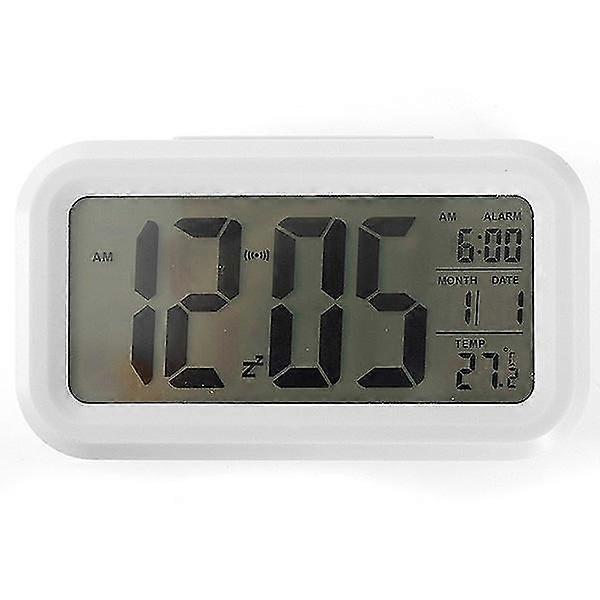 Temperature Lazy Snooze Alarm Clock, Silent Backlight Electronic Clock Creative Digital Clock Gift